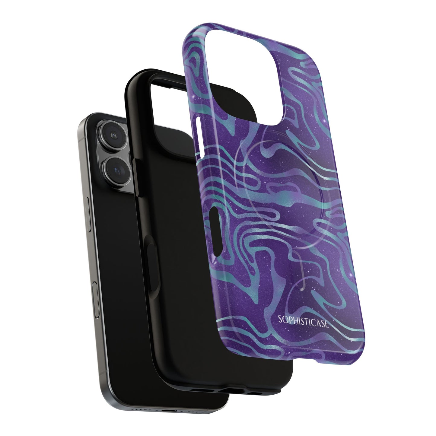 Cosmic Gold in Blue & Purple - iPhone Magsafe Case