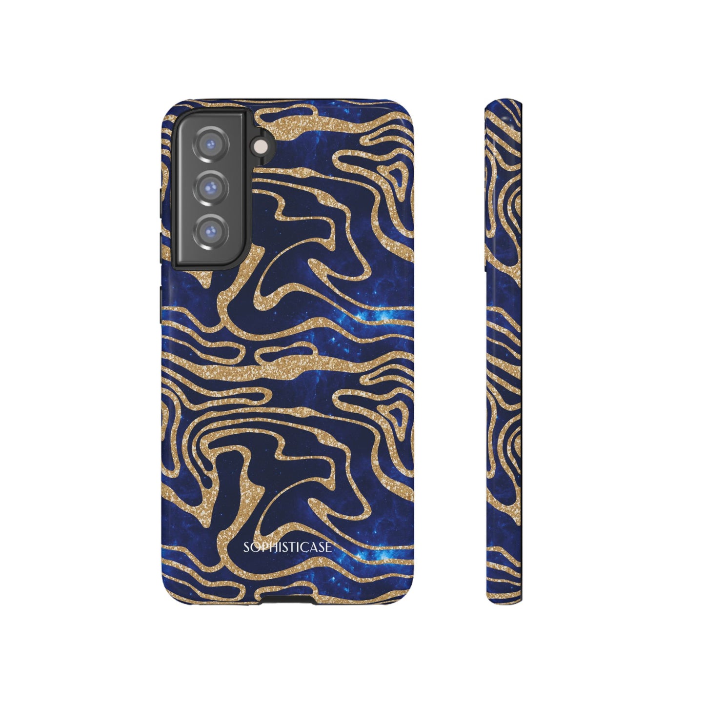 Cosmic Gold in Blue - iPhone Case, Samsung Galaxy Case, Google Pixel Case