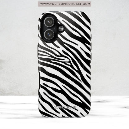 Dark Thoughts in Urban Zebra - iPhone Magsafe Case