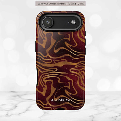 Cosmic Zebra in Red - iPhone Case, Samsung Galaxy Case, Google Pixel Case