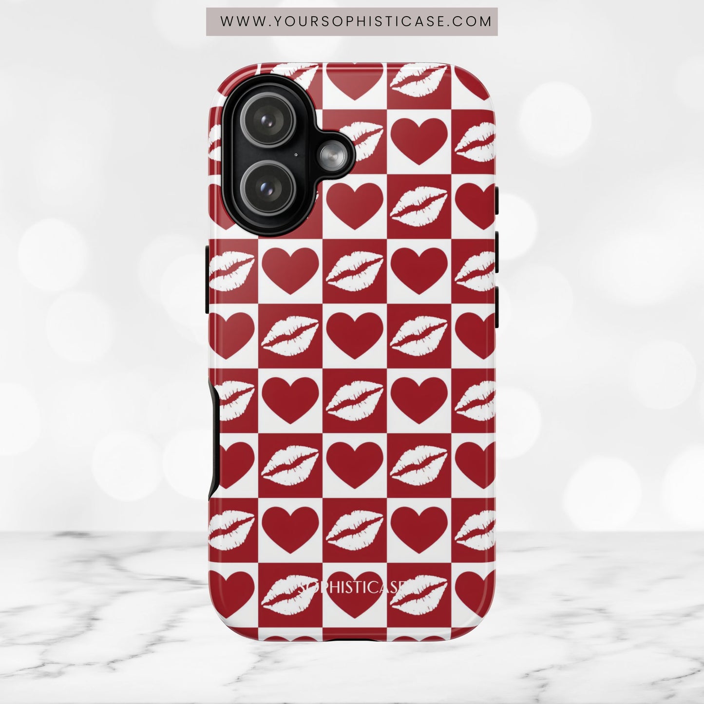 Belle Amie in Red - iPhone Case, Samsung Galaxy Case, Google Pixel Case