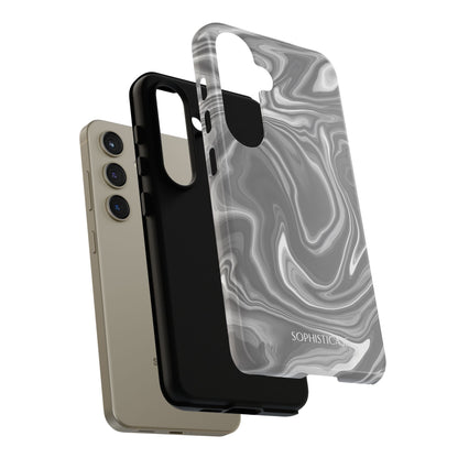 Liquid Dreams in Charcoal - Tough Phone Case