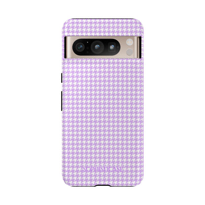 Tough Case - Houndstooth in Pastel Purple