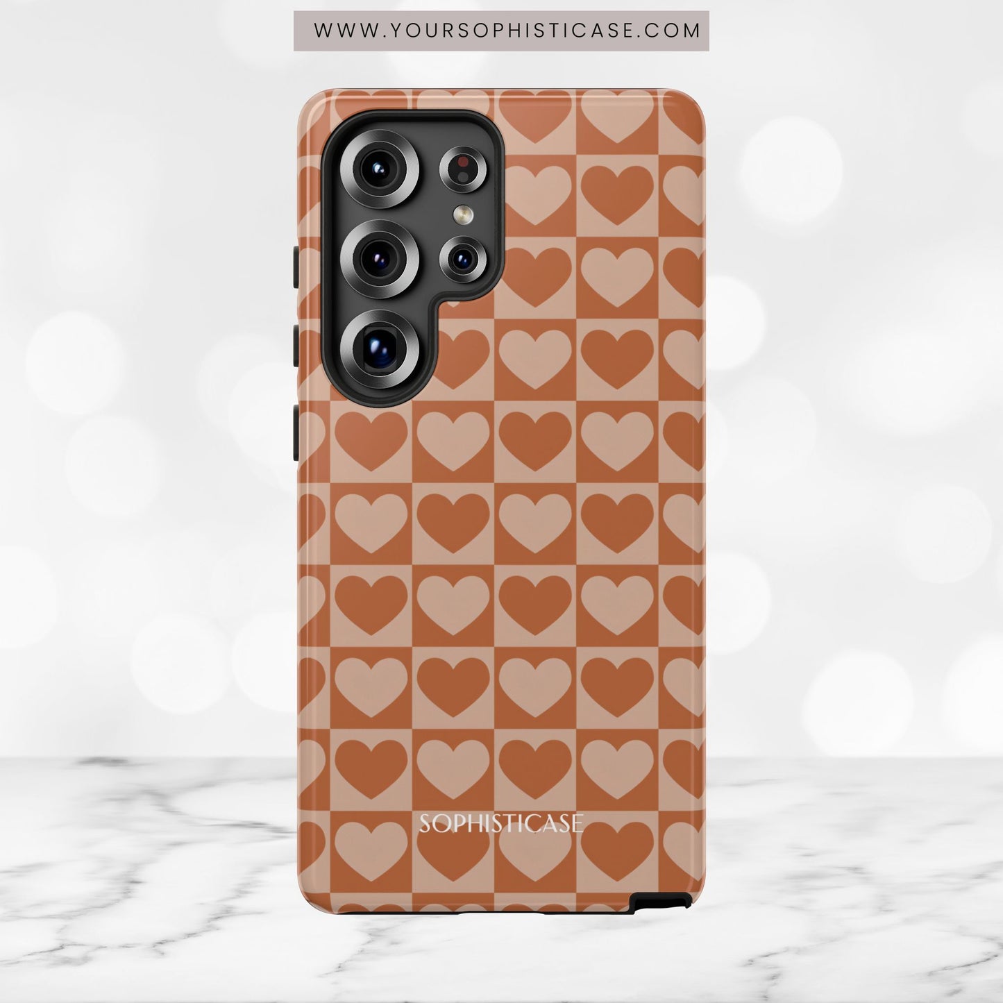 Tough Love in Brown - Tough Phone Case
