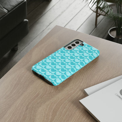 Tough Love in Aqua - Tough Phone Case