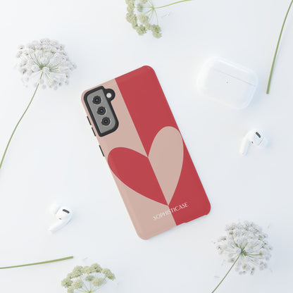 Be Mine in Red and Brown - iPhone Case, Samsung Galaxy Case, Google Pixel Case