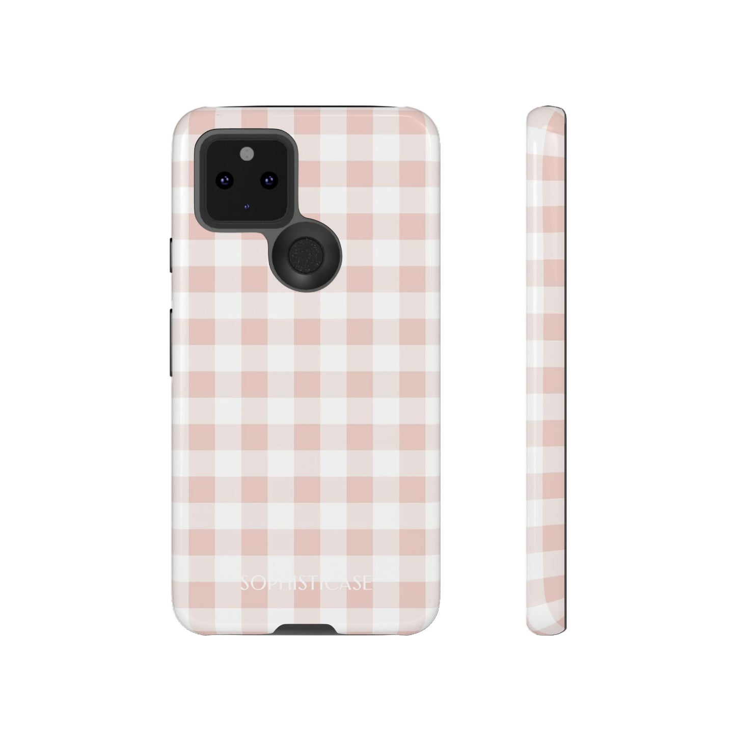 Tough Case - Gingham in Neutral Beige