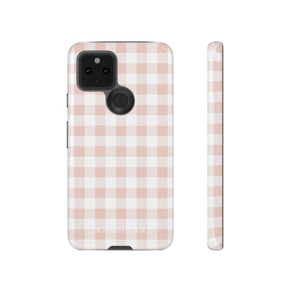 Tough Case - Gingham in Neutral Beige