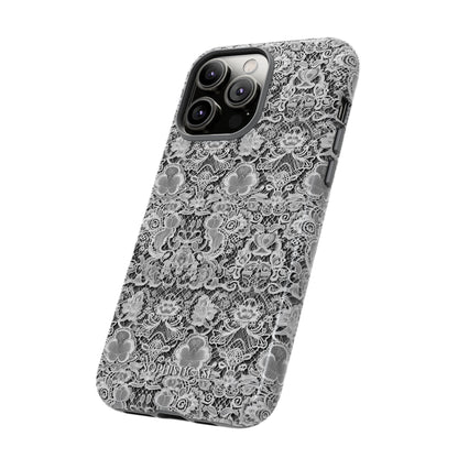 Luxe Lace in Black - iPhone Case