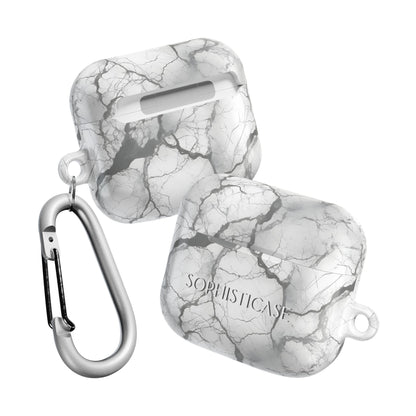 AirPod Cases - Marble Opulence in Charcoal Grey