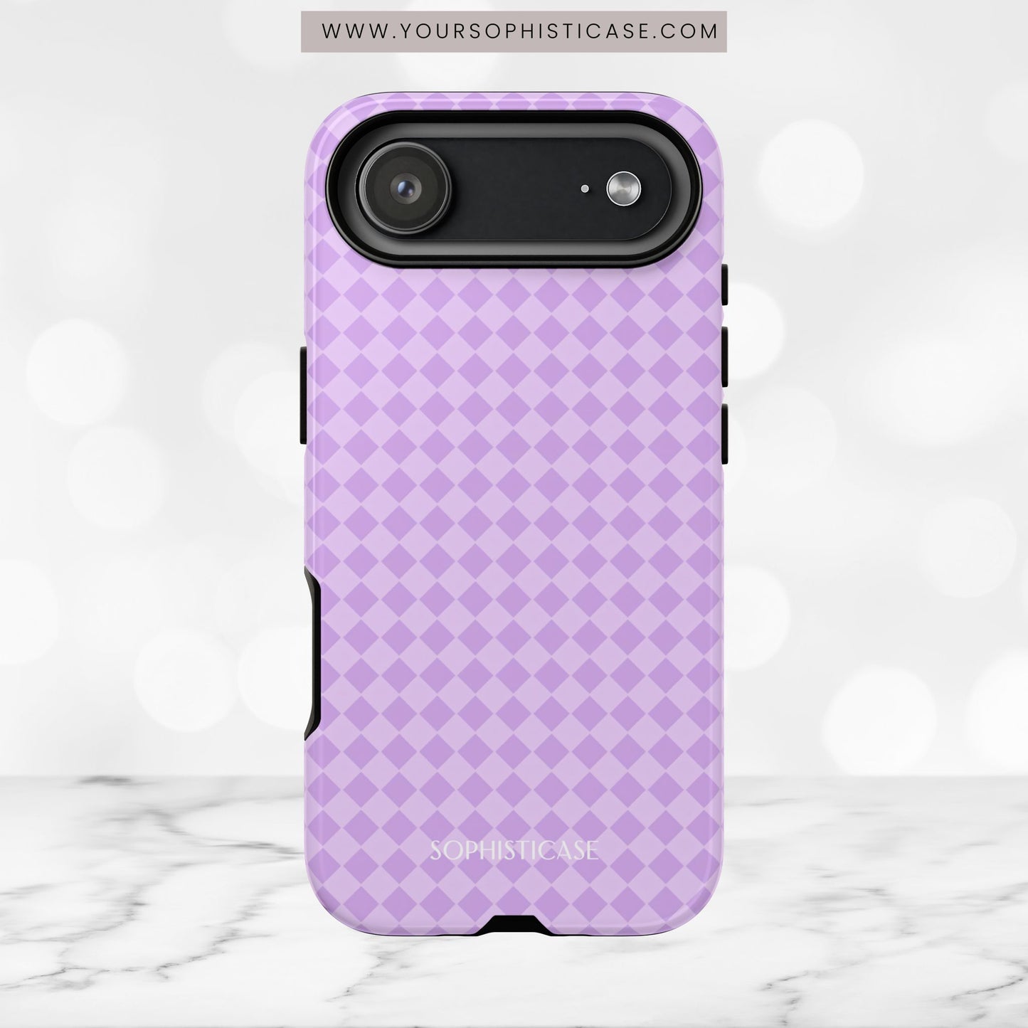 Diamond Diva in Pastel Purple - iPhone Case