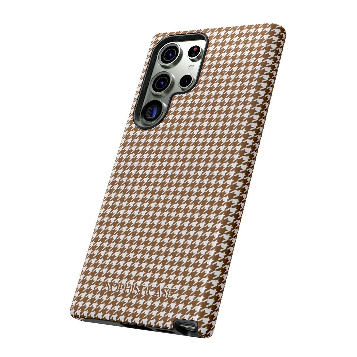 Tough Case - Houndstooth in Brown