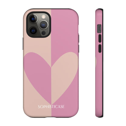 Be Mine in Pink and Brown - Tough Phone Case for iPhone