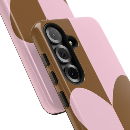 Be Mine in Pink and Brown - iPhone Case, Samsung Galaxy Case, Google Pixel Case