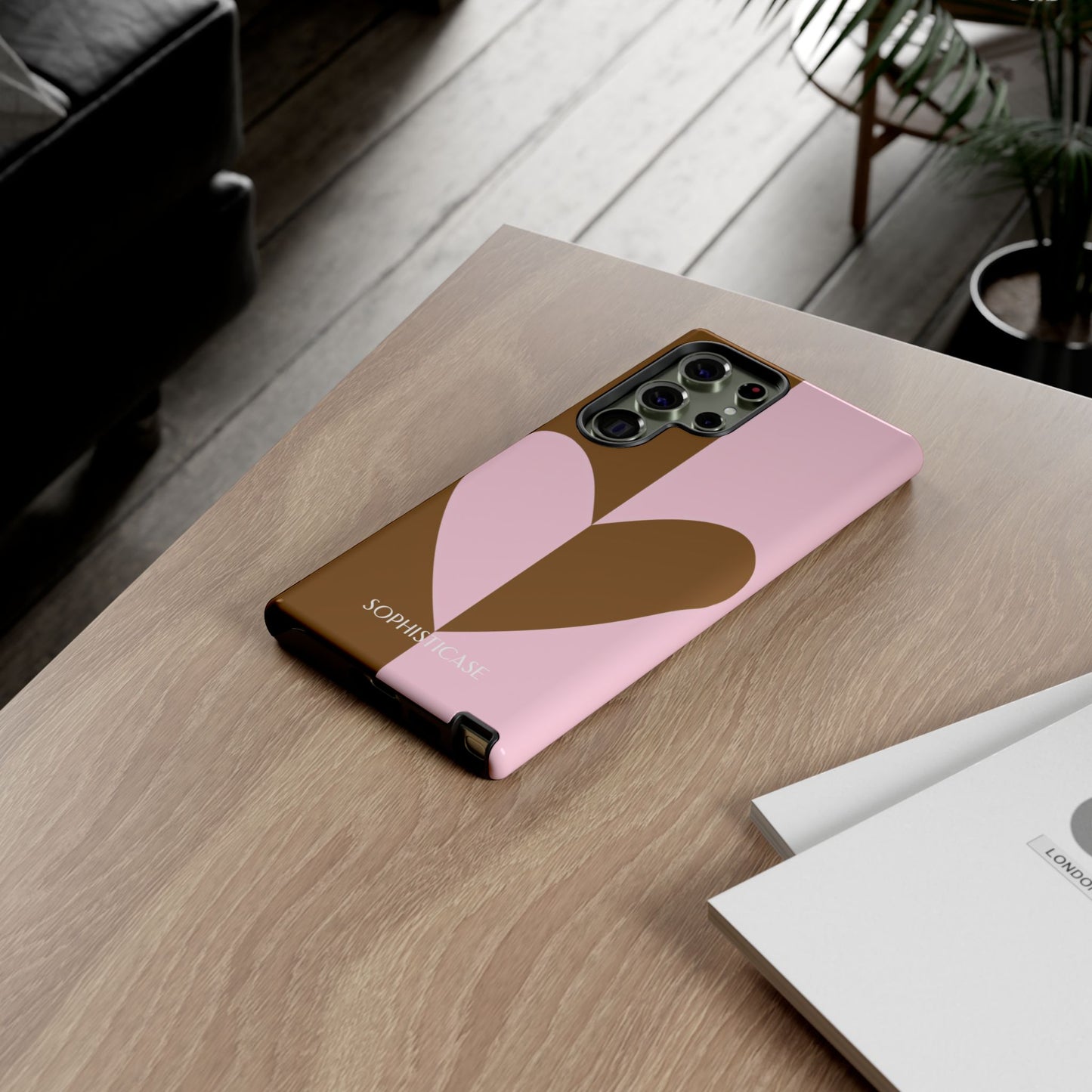 Be Mine in Pink and Brown - iPhone Case, Samsung Galaxy Case, Google Pixel Case