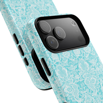 Luxe Lace in Aqua - Magsafe Case