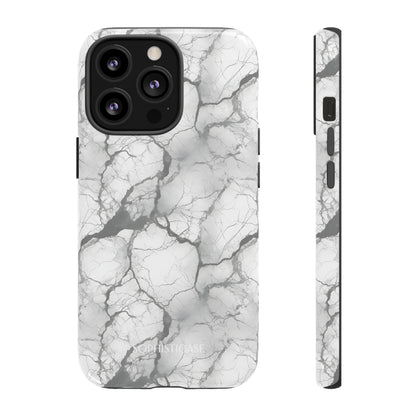 Marble Opulence in Charcoal Grey - iPhone Case