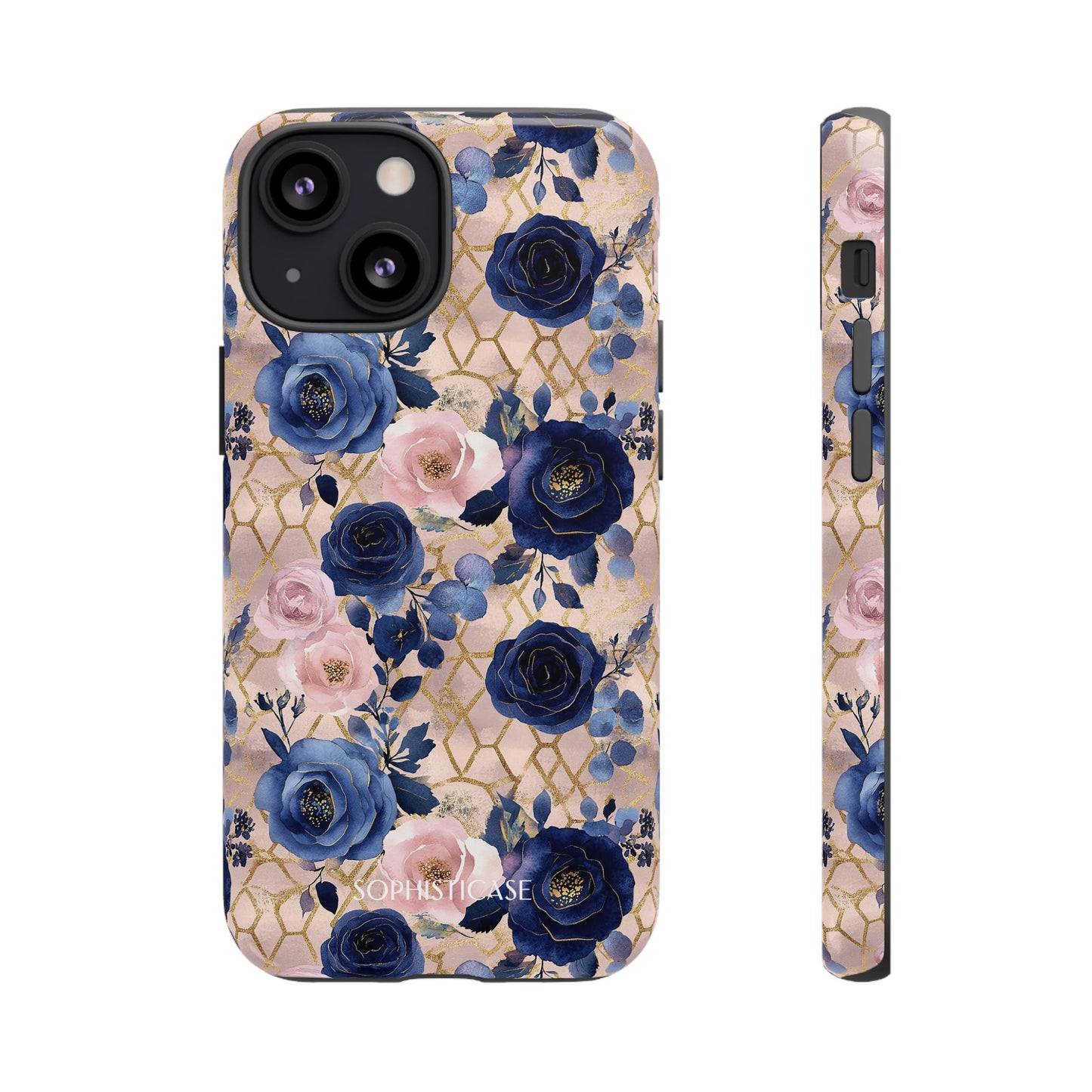 Royal Floral in Navy Blush - Tough Phone Case