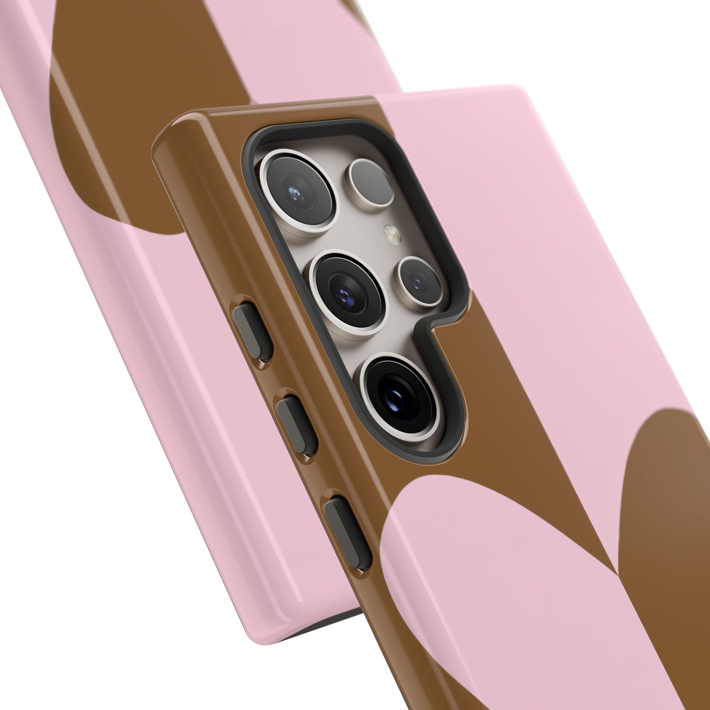 Be Mine in Pink and Brown - iPhone Case, Samsung Galaxy Case, Google Pixel Case