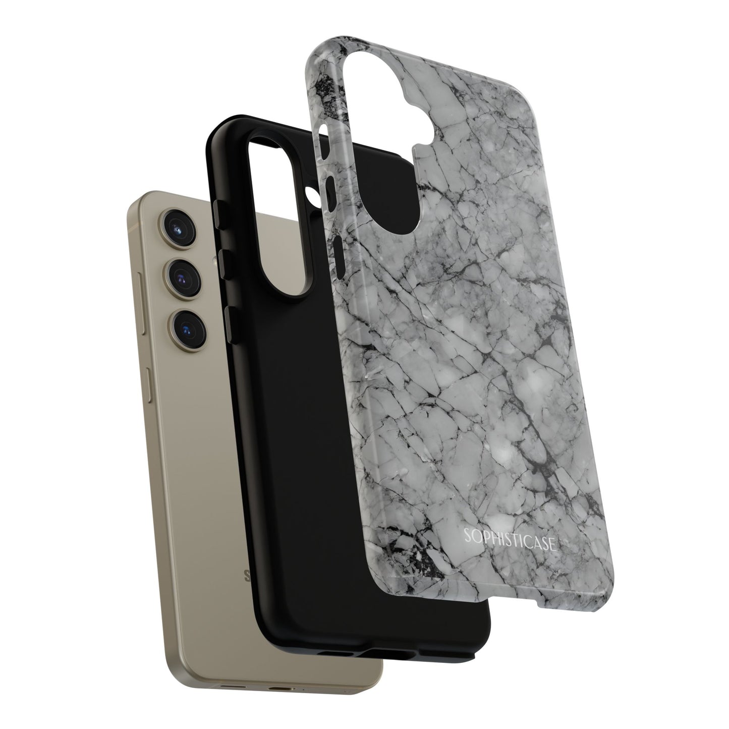 Marble Opulence in Grey - iPhone Case, Samsung Galaxy Case, Google Pixel Case