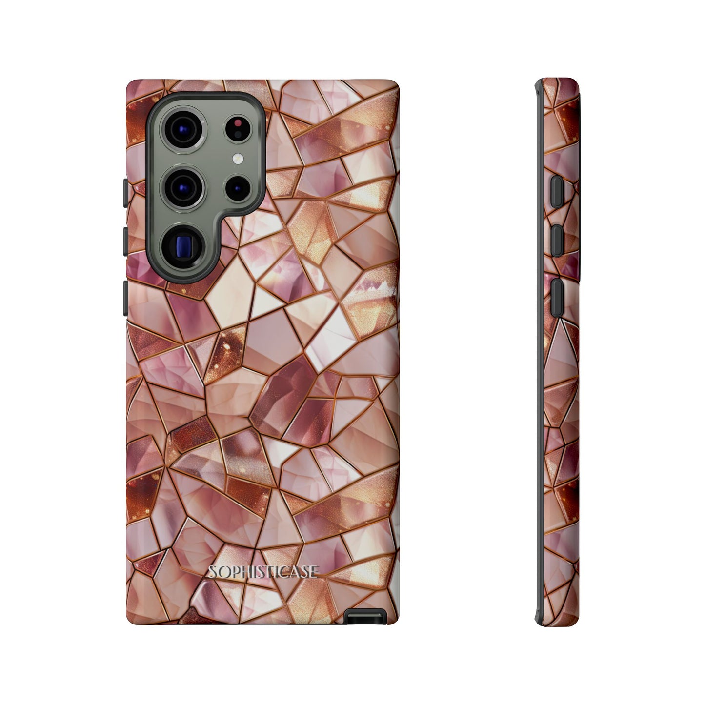 Rose' Runway in Champagne Mosaic - Tough Phone Case