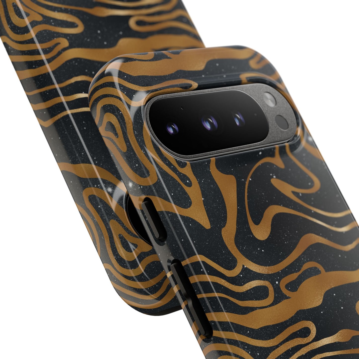 Cosmic Zebra in Black - iPhone Case, Samsung Galaxy Case, Google Pixel Case