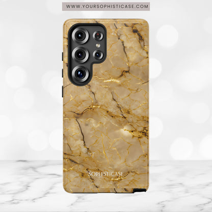 Marble Opulence in Gold - iPhone Case, Samsung Galaxy Case, Google Pixel Case