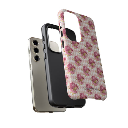 Rose Diamond Romance in Sienna - Tough Phone Case
