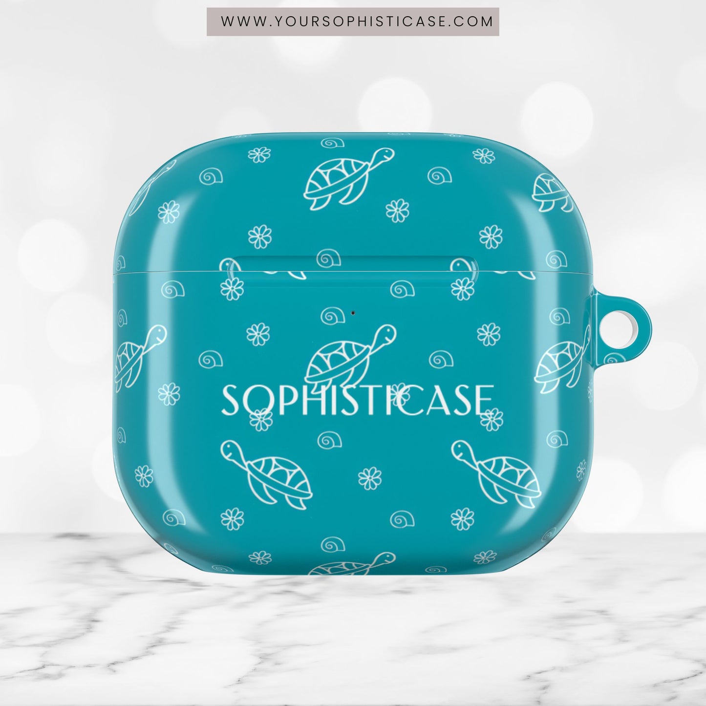 AirPod Cases - Turtle Island in Aqua