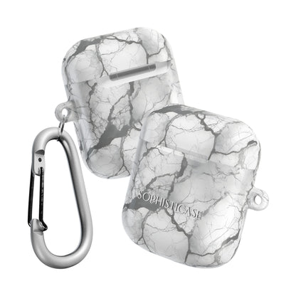 AirPod Cases - Marble Opulence in Charcoal Grey