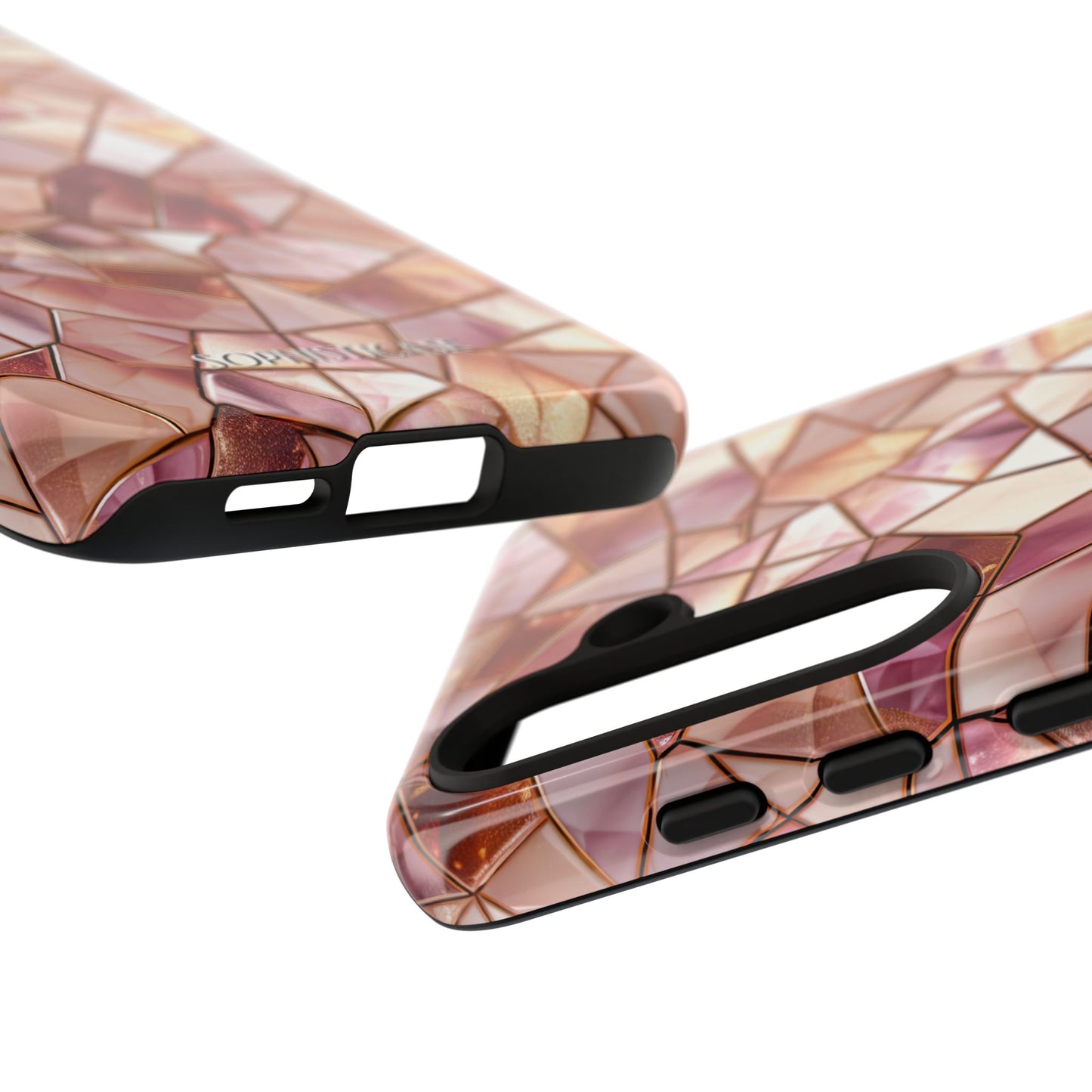 Rose' Runway in Champagne Mosaic - Tough Phone Case