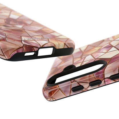 Rose' Runway in Champagne Mosaic - Tough Phone Case