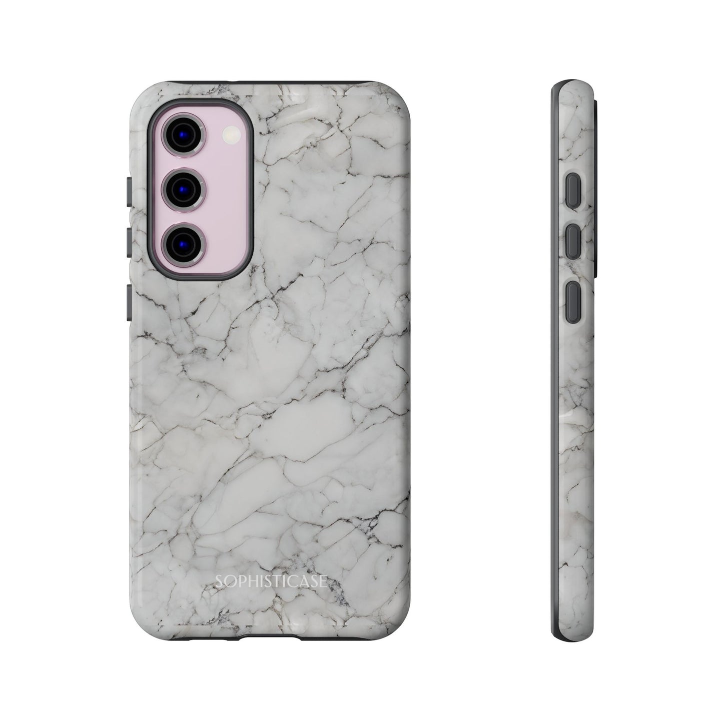 Marble Opulence in White - iPhone Case, Samsung Galaxy Case, Google Pixel Case