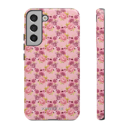 Rose Diamond Romance in Amelie - Tough Phone Case