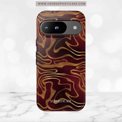 Cosmic Zebra in Red - iPhone Case, Samsung Galaxy Case, Google Pixel Case