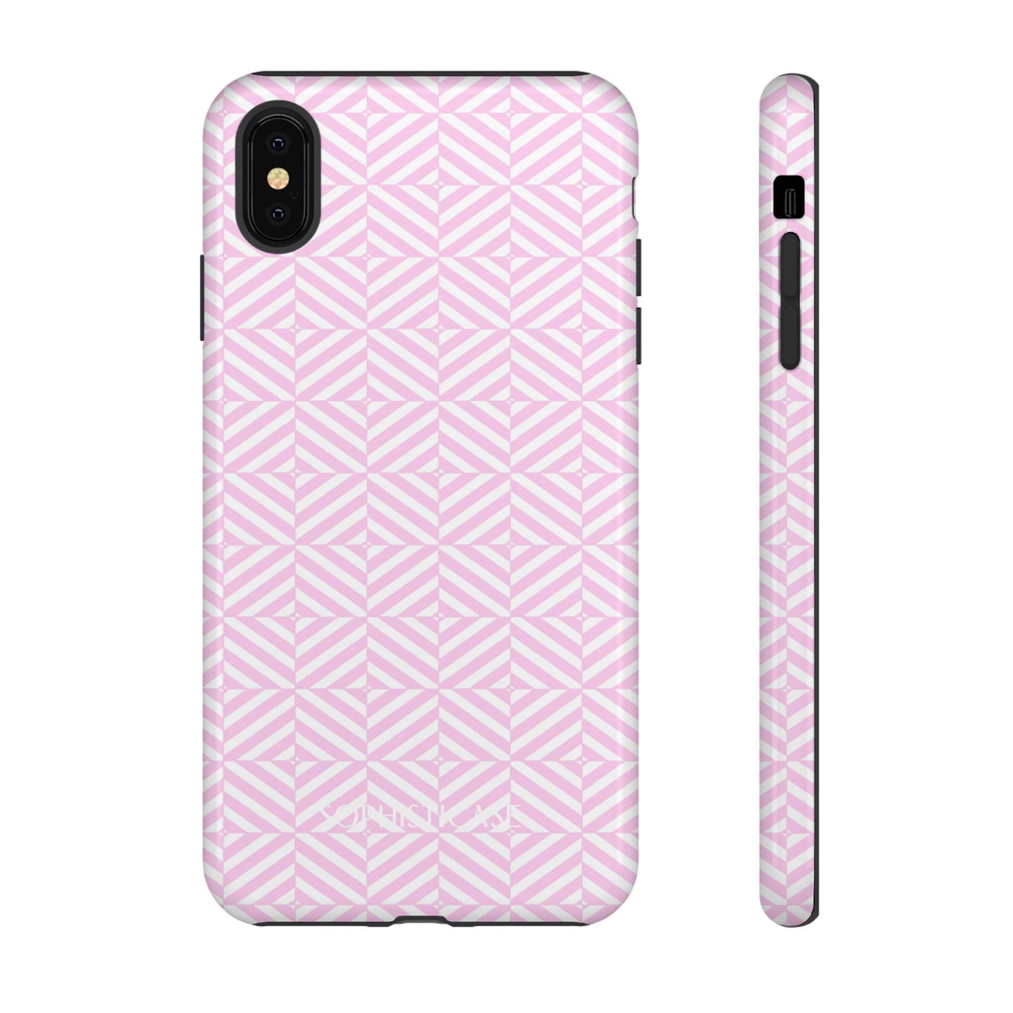 Illusions in Pink - Dual Layer Shockproof Phone Case for iPhone, Google Pixel and Samsung Galaxy