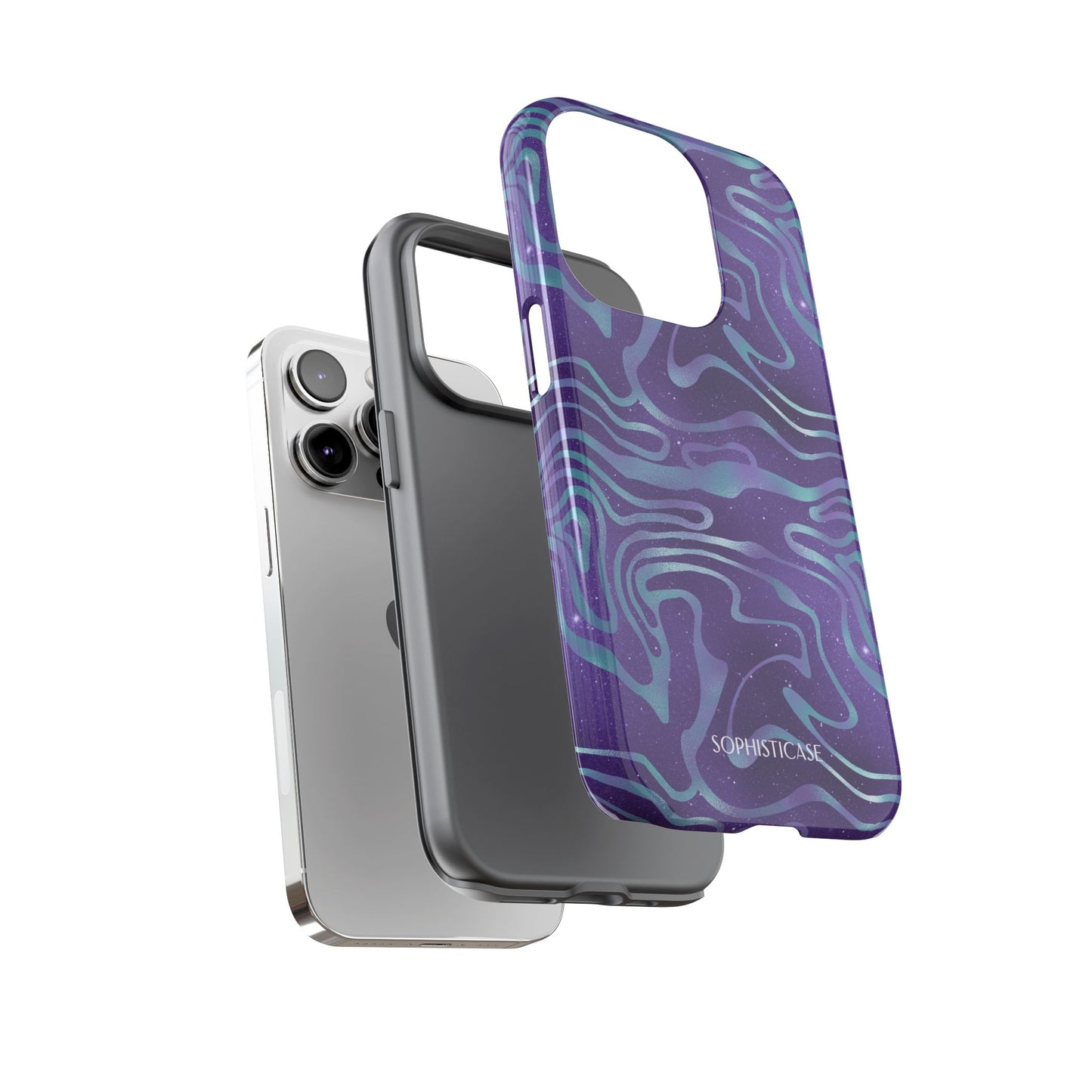 Cosmic Gold in Blue & Purple - iPhone Case, Samsung Galaxy Case, Google Pixel Case