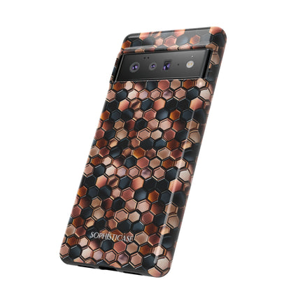 Rose' Runway in Honeycomb Mosaic - Tough Phone Case