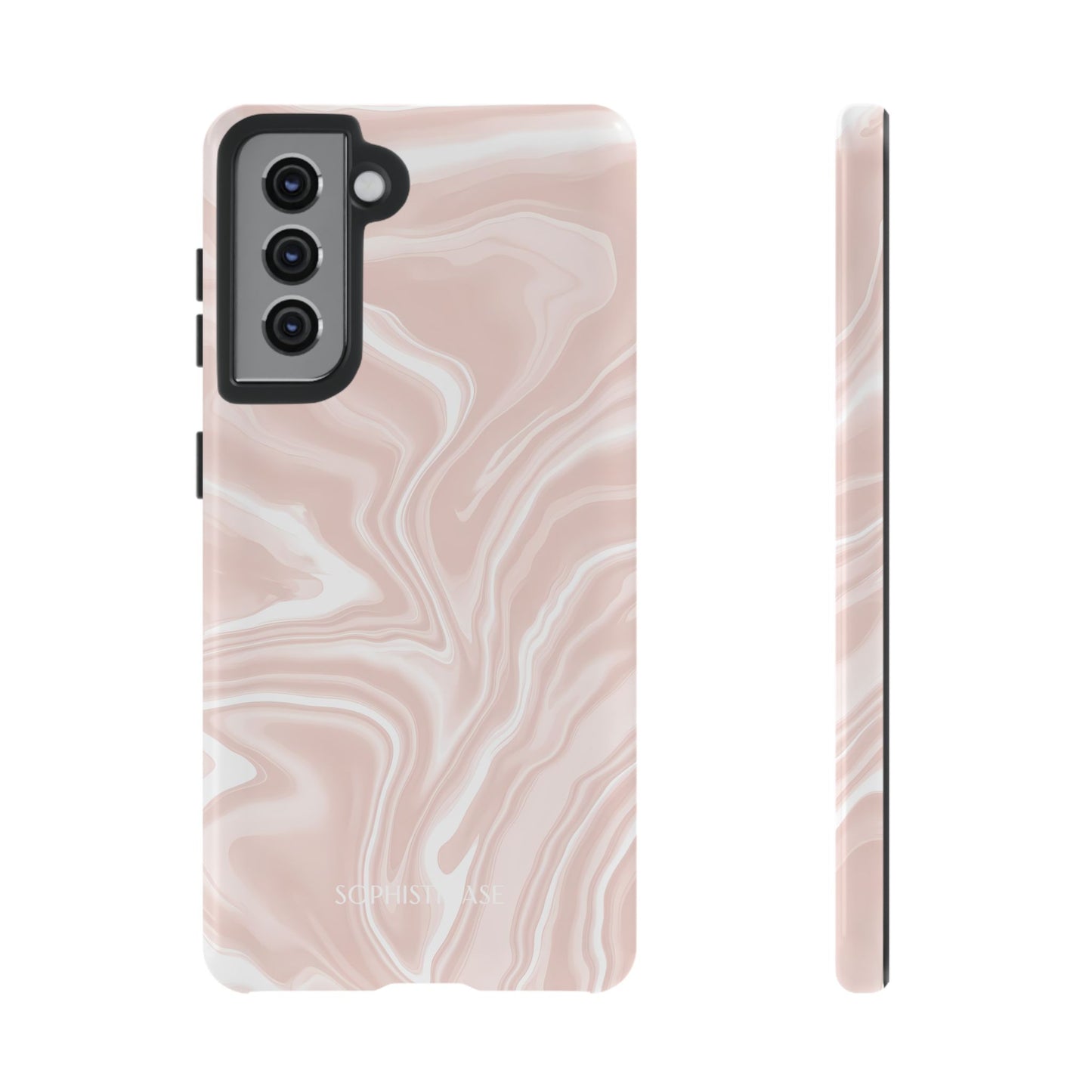 Liquid Dreams in Neutral Beige - Tough Phone Case