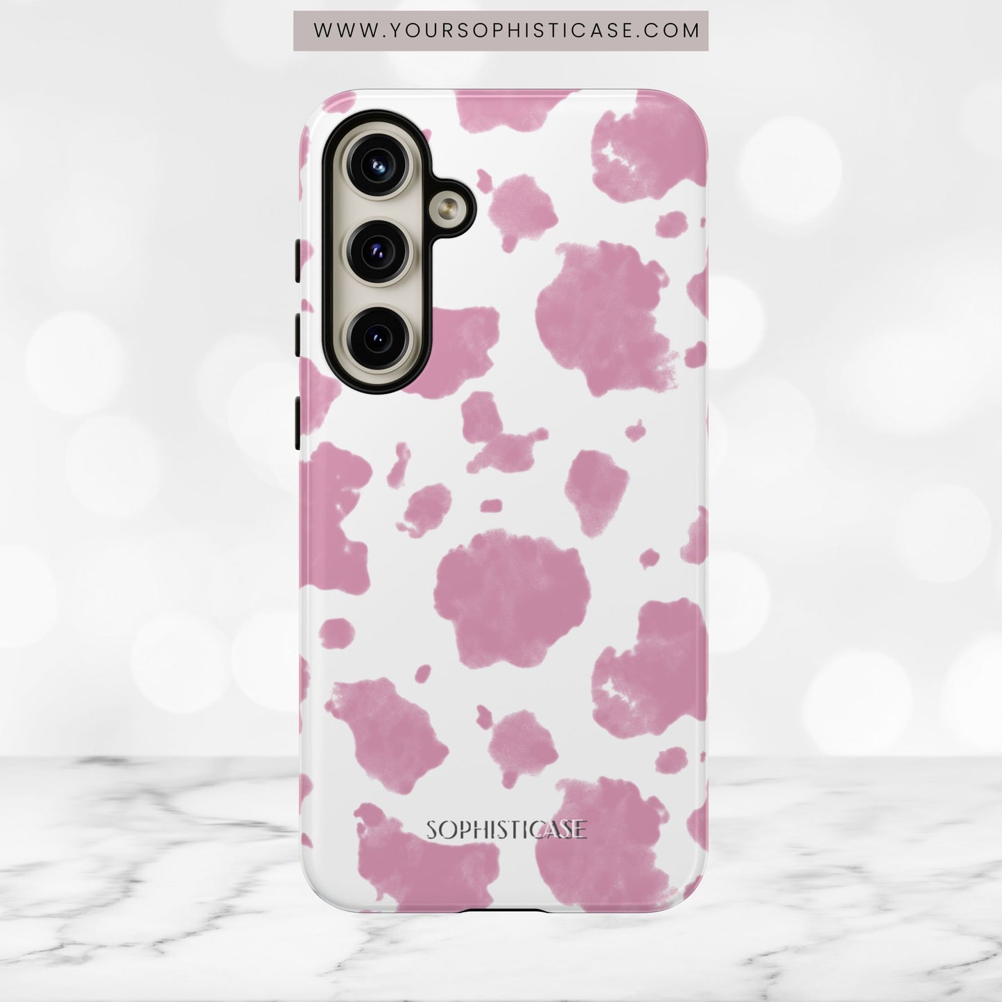 Holy Cow in Pink - iPhone Case, Samsung Galaxy Case, Google Pixel Case