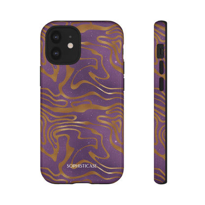 Cosmic Gold in Purple - iPhone Case, Samsung Galaxy Case, Google Pixel Case