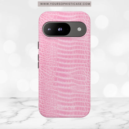 Luxe Leather in Pink - Tough Phone Case