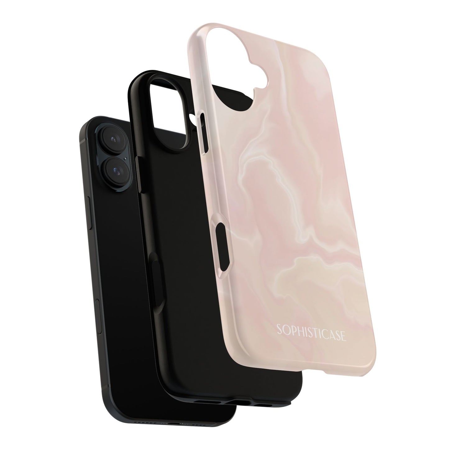 Liquid Magic in Beige Haze - iPhone Case