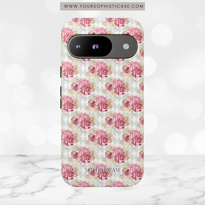 Rose Diamond Romance in Colette - Tough Phone Case