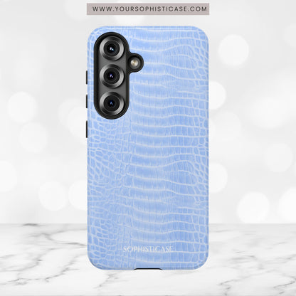 Luxe Leather in Blue - Tough Phone Case