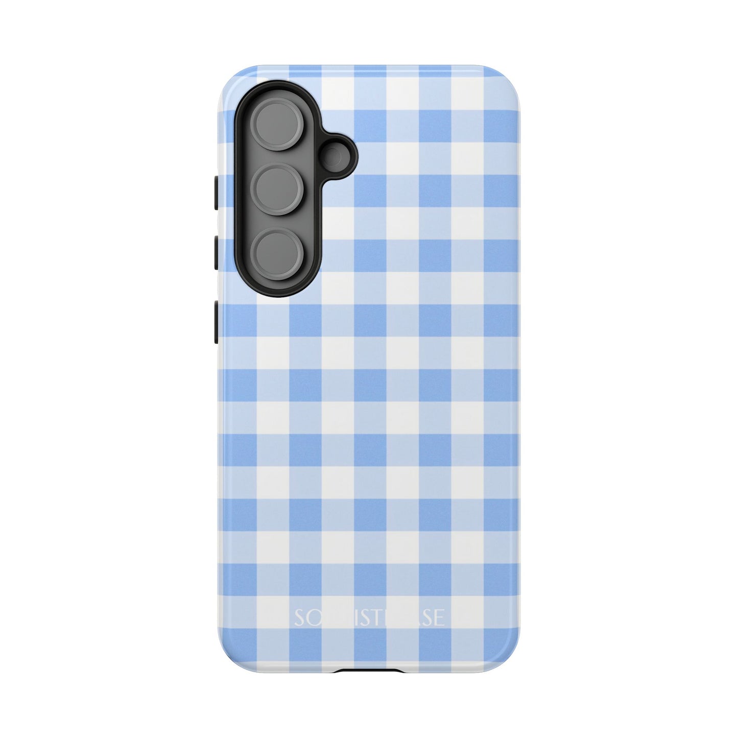 Gingham in Blue - Tough Phone Case for Samsung Galaxy