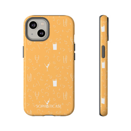 Cocktail Hour in Yellow - Tough Phone Case for iPhone