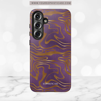 Cosmic Gold in Purple - iPhone Case, Samsung Galaxy Case, Google Pixel Case