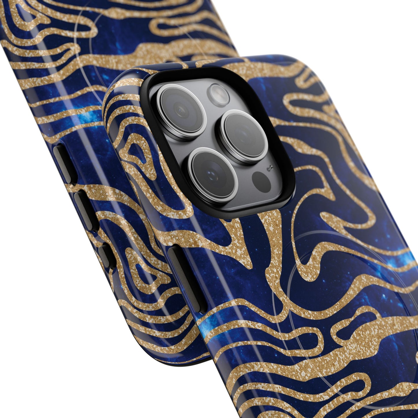 Cosmic Gold in Blue - iPhone Magsafe Case