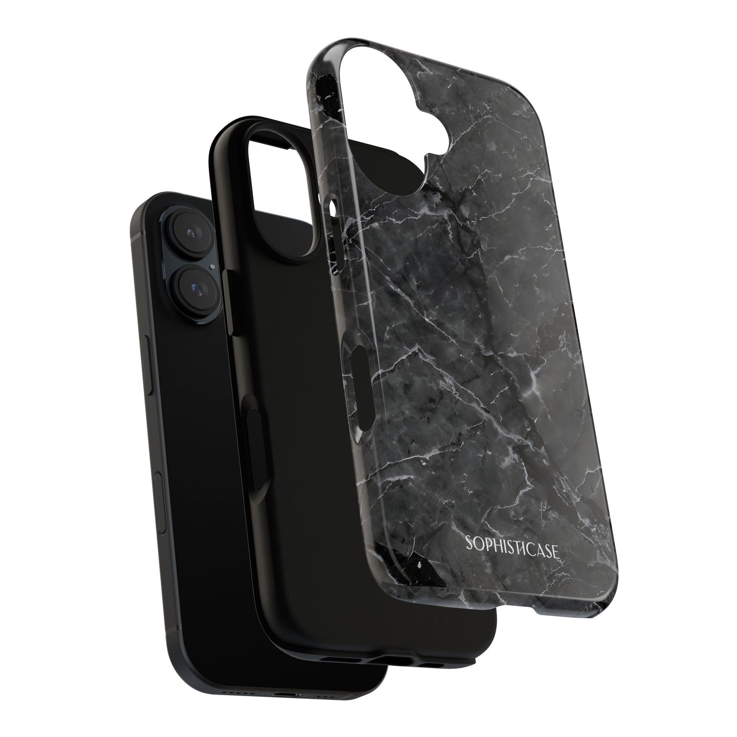 Marble Opulence in Black - iPhone Case, Samsung Galaxy Case, Google Pixel Case